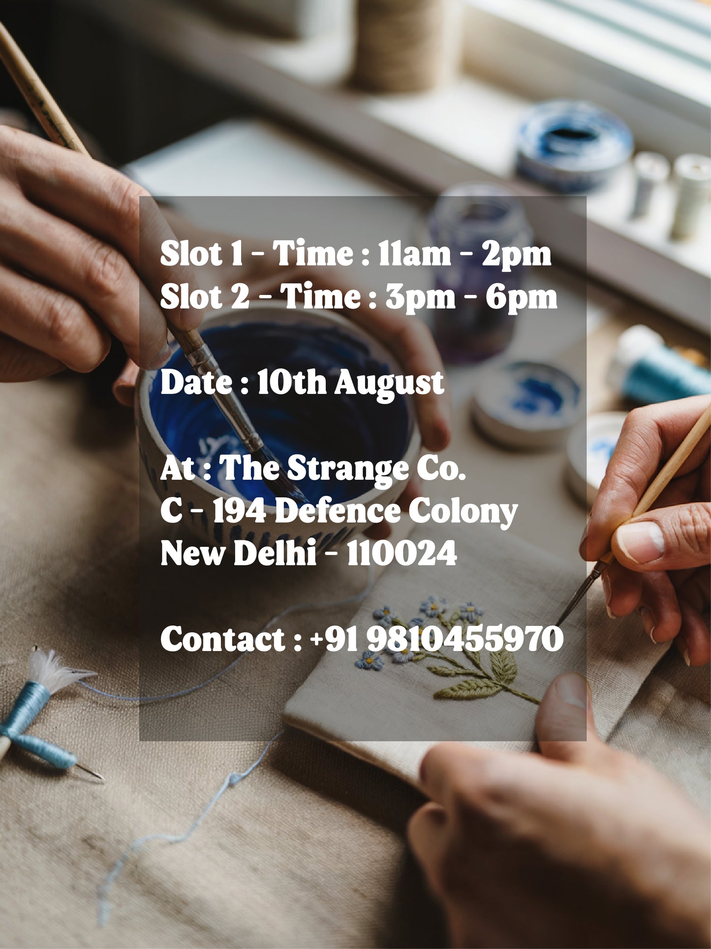 Thread & Glaze Workshop
