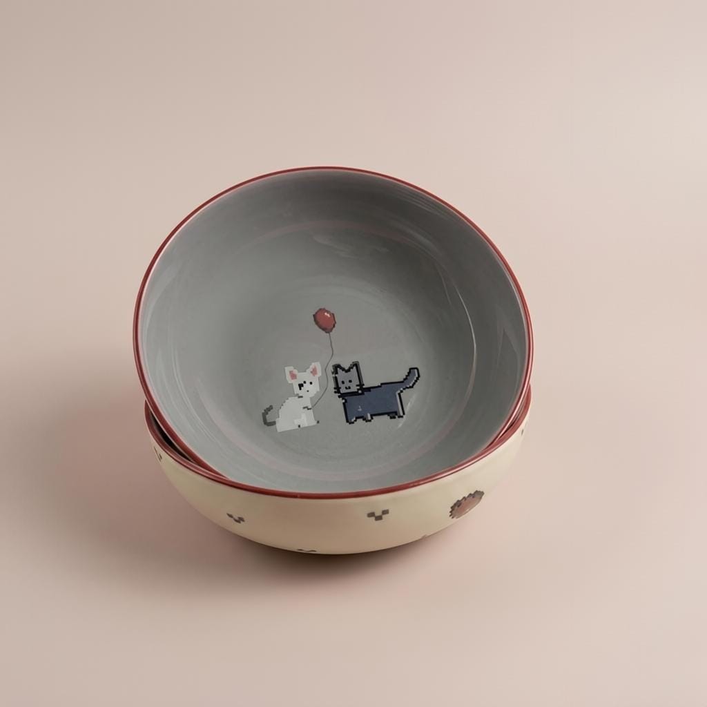 Pixie and Pixel Cereal Bowl